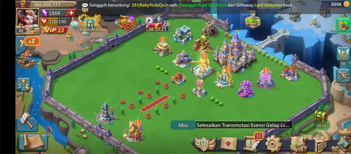 Penjualan akun permainan Lords Mobile Penjualan akun permainan Lords Mobile